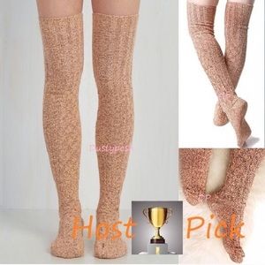 Peony and Moss Thigh High Socks Long Over The Knee Anthropologie Warm Cozy Cute
